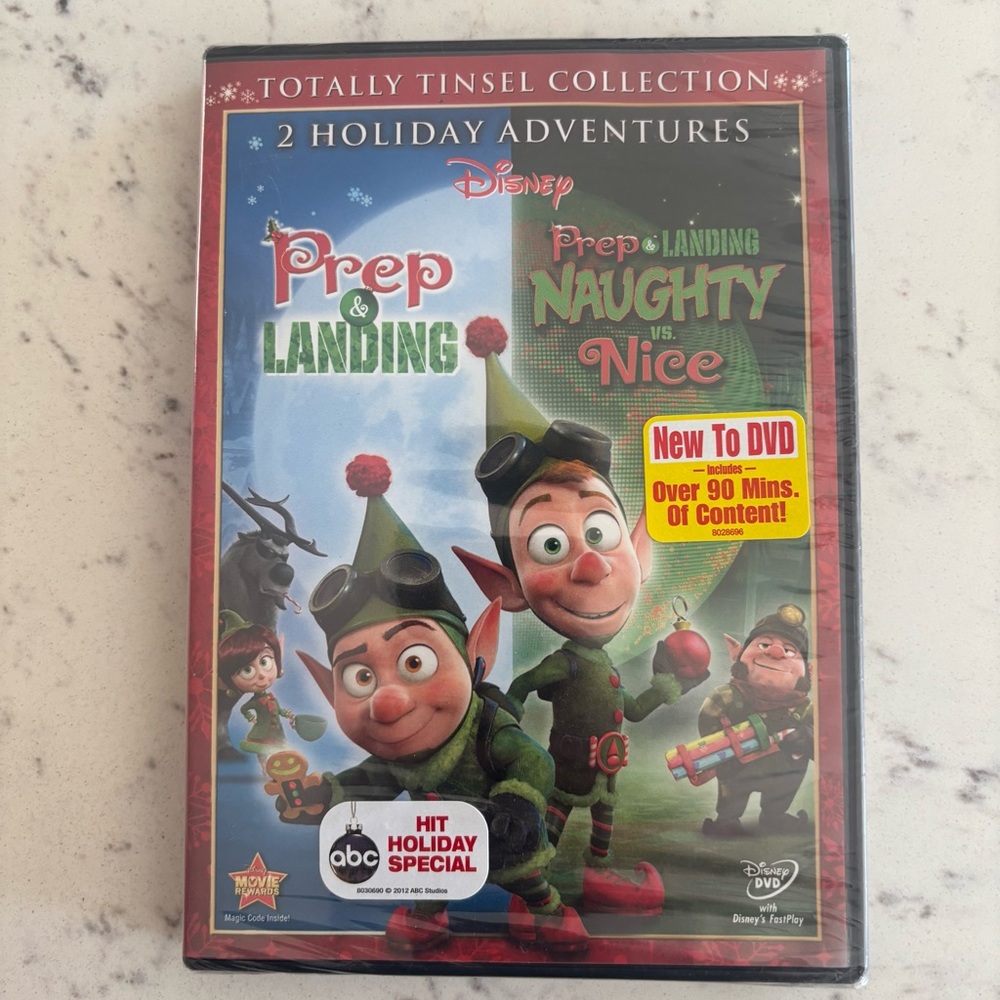 Disney Prep & Landing Totally Tinsel Collection DVD New Sealed 2 Movie Set